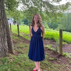 Dress the Population Alicia Mixed Media Dress